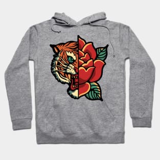 tiger rose tattoo Hoodie